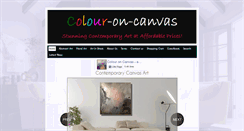 Desktop Screenshot of colour-on-canvas.co.uk