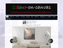 Tablet Screenshot of colour-on-canvas.co.uk
